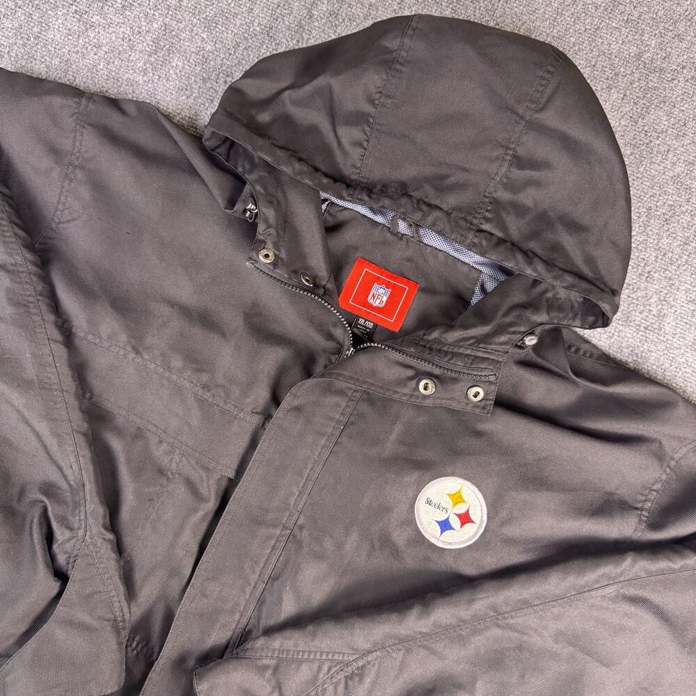 Vintage Y2K Early 2000s Pittsburgh Steelers NFL G-III Jacket XXL Team Sideline